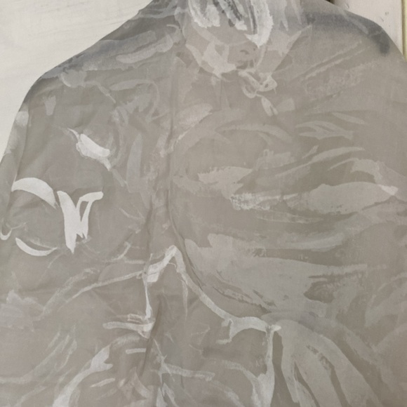 Italian Silk Angora Wool Shimmer Large Wrap Scarf - Picture 8 of 16